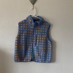 Amazon Blue and Yellow Checkered Vest